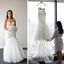 Spaghetti Strap Sweetheart Mermaid Lace Beading Tulle Trailing Wedding Dress. RG0190