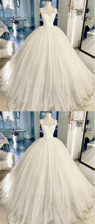 Gorgeous Lace Top Sweet Heart Wedding Dresses, BW0592