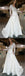 Cheap Lace Top V-Neck Long Sleeves Wedding Prom Dresses, BW0590