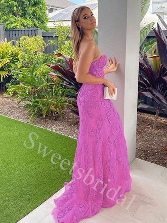 Sexy Sweetheart Sleeveless Mermaid Prom Dresses,SW1868