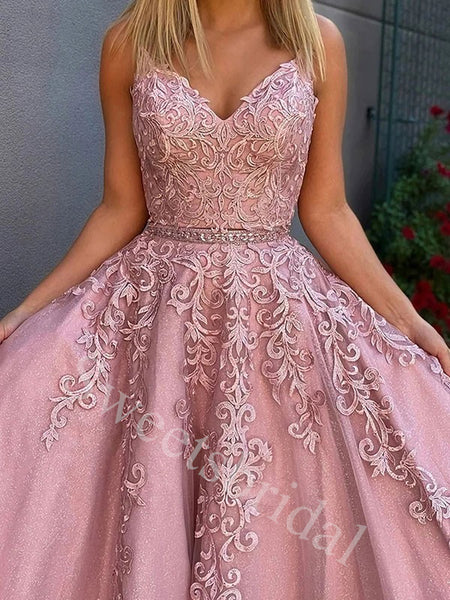 Elegant Sweetheart Sleeveless A-line Prom Dresses,SW1869