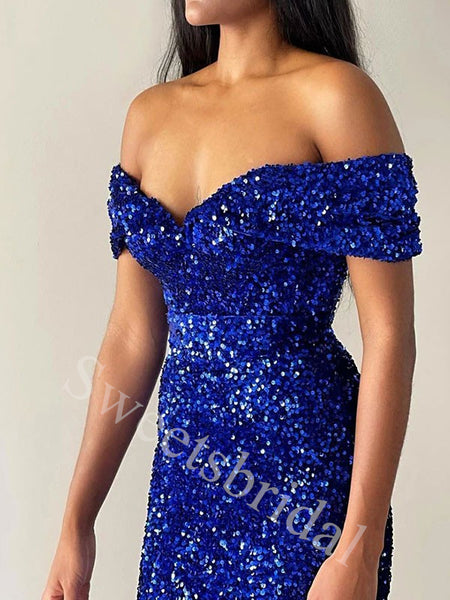 Sexy Sweetheart Off shoulder Mermaid Prom Dresses,SW1870