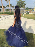 Elegant Sweetheart Sleeveless Mermaid Prom Dresses,SW1901