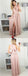 Gorgeous Pink Halter Key Hole Side Slit Unique Back Design Long Evening Prom Dresses, SW0060