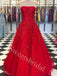 Elegant Strapless Sleeveless A-line Prom Dresses,SW1925