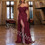 Elegant Strapless Off shoulder Side slit A-line Long Prom Dress,SW1988