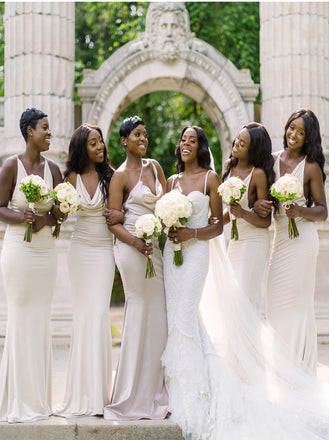 Mermaid Jewel Elegant Simple Pretty Long Bridesmaid Dresses, SWE1330
