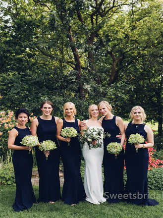 Square Mermaid Elegant Simple Pretty Long Bridesmaid Dresses,,SWE1306