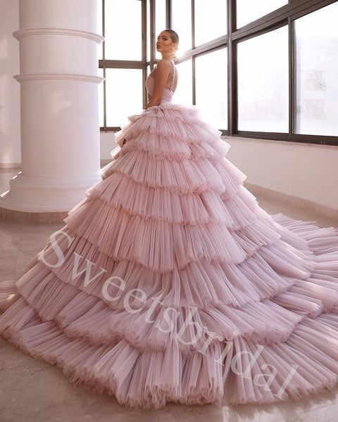Elegant V-neck Strapless Sleeveless A-line Long Prom Dress,SW1987