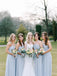 Halter Pleats A-line Elegant Simple Pretty Long Bridesmaid Dresses,SWE1320